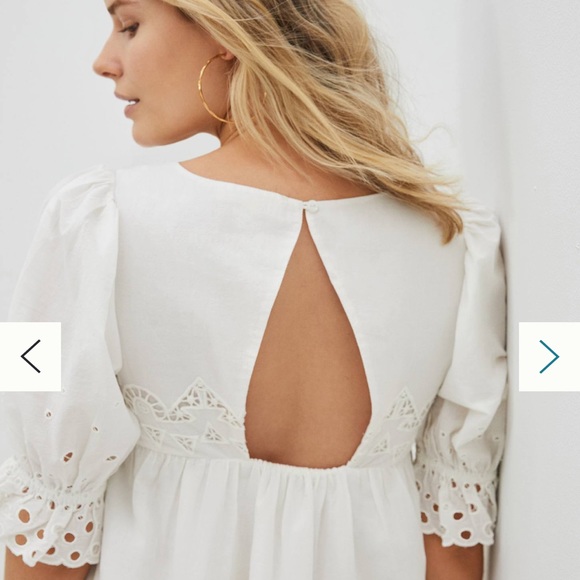 Anthropologie Audrina eyelet dress open back - Picture 11 of 11